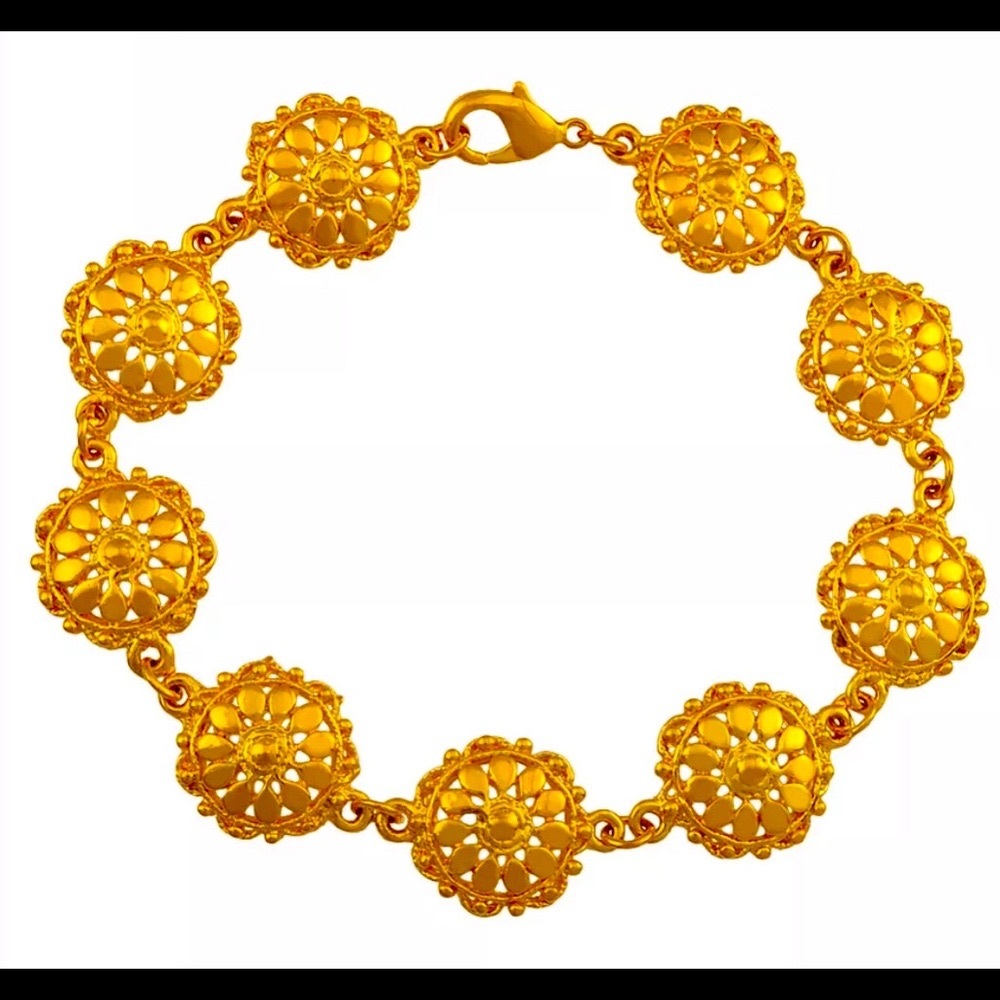 24k Gold Plated Bangle Bracelet Openable 1…